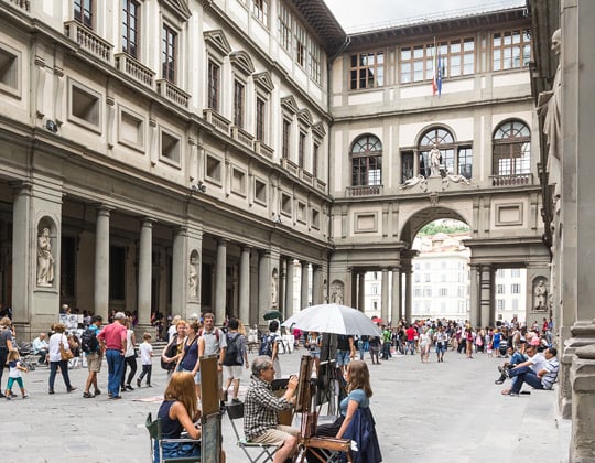 Galería de los Uffizi en Florencia