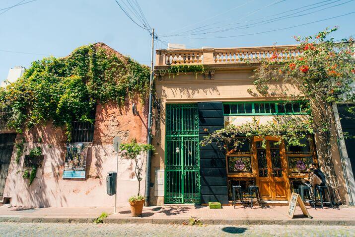 Street in San Telmo, Buenos Aires, Argentina