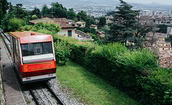 Qué hacer en el funicular de Bérgamo.