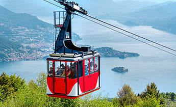 ¿Qué hacer en el teleférico de Stresa frente al teleférico de Mottarone?