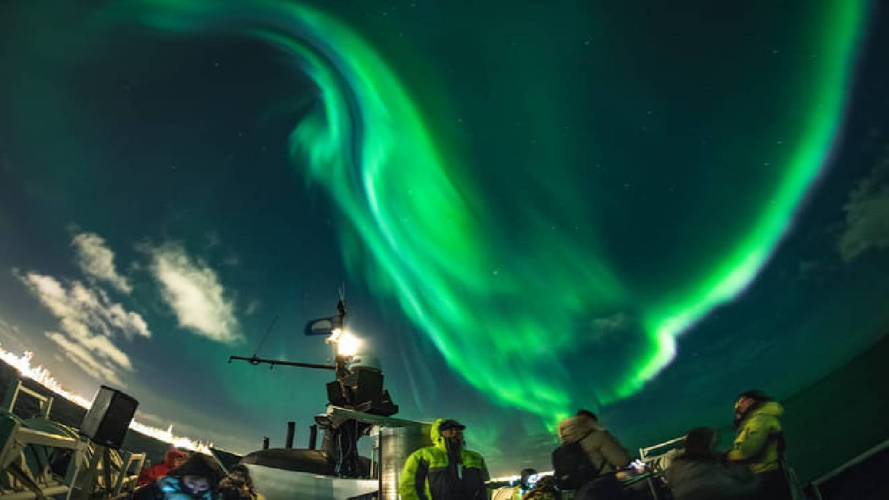 Northern Lights by Boat