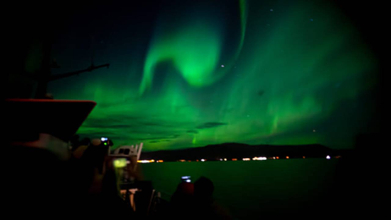 Northern Lights by Boat