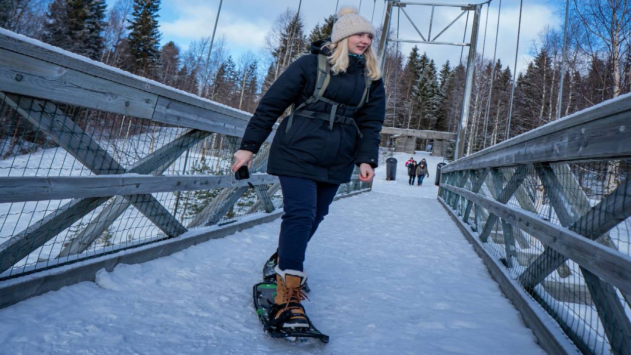 Snowshoe Adventure at Vikaköngäs & Barbeque - Small Group