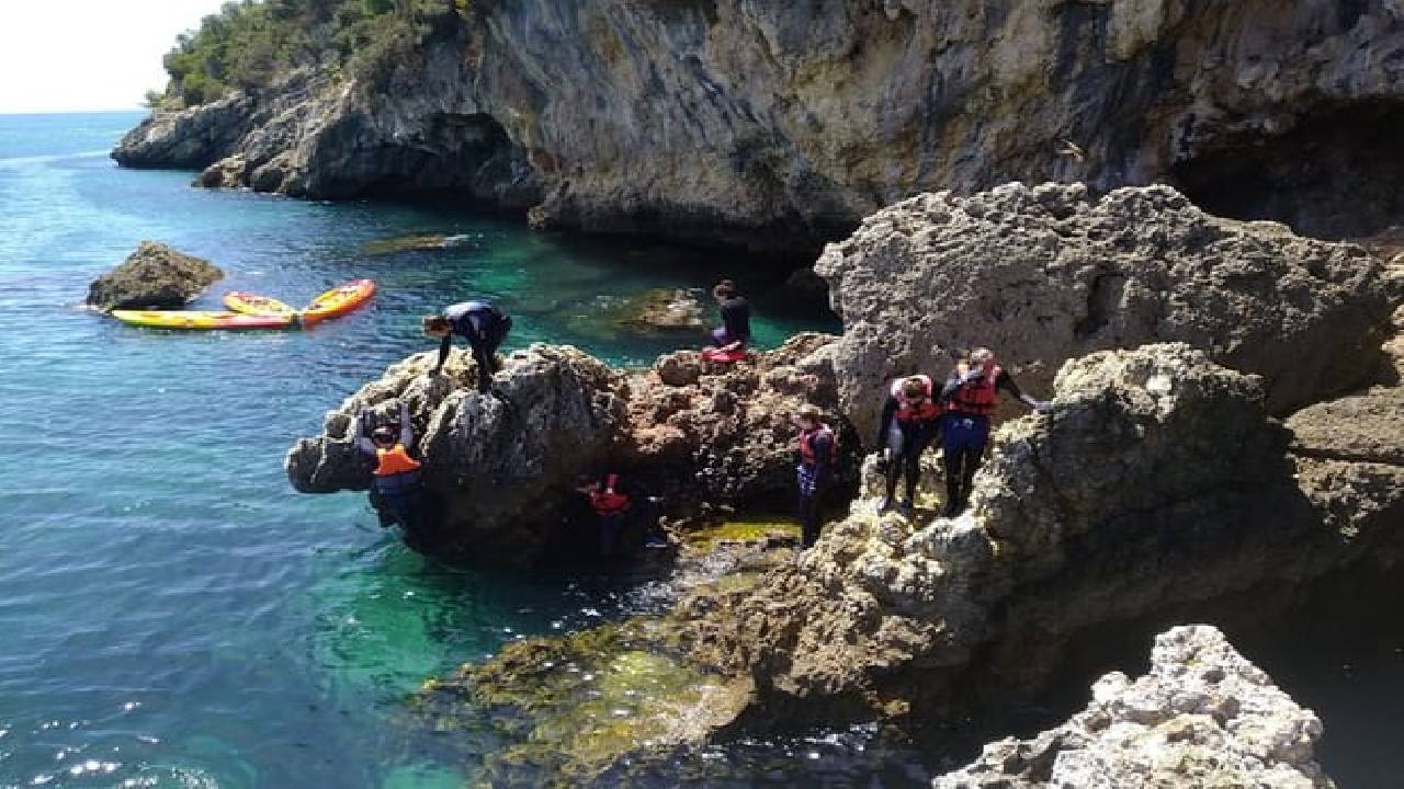 Award Winner Premium Kayak and Coasteering Adventure with Lunch