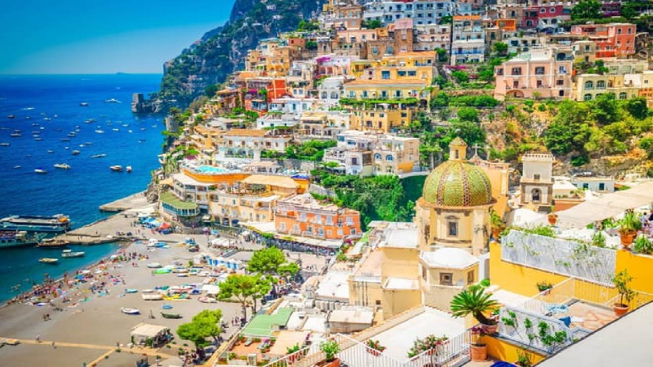 From Rome: Amalfi Coast, Positano & Amalfi with boat cruise and train