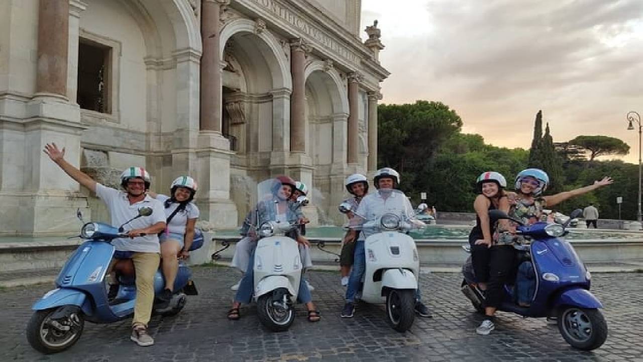 Exclusive Private Rome by Night Vespa Tour