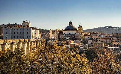 Surroundings of Rome on Vespa