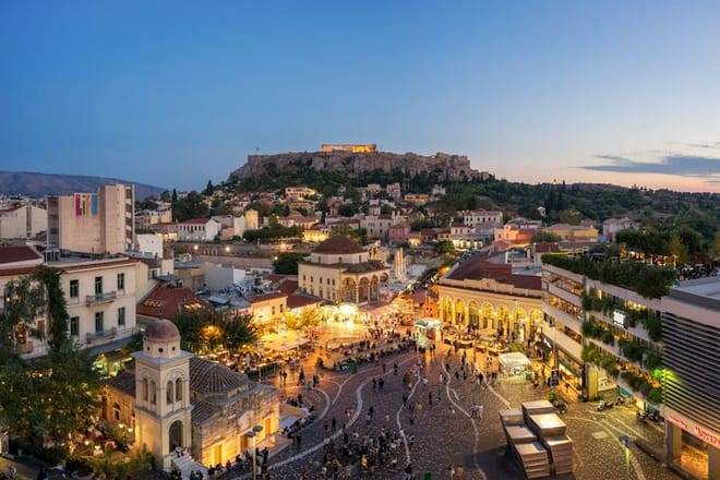 Athens Rooftop Pub Crawl Acropolis Views and Nightclub Fun