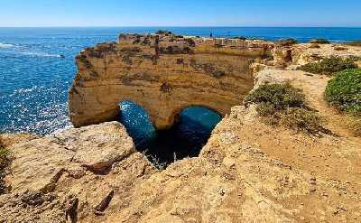 From Faro: Benagil Hiking Cliffs and the 4 Treasure Experience