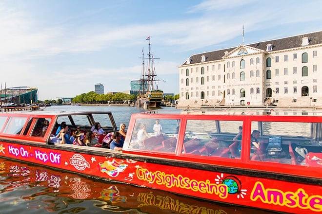 Amsterdam City Tour by Bus with Canal Cruise